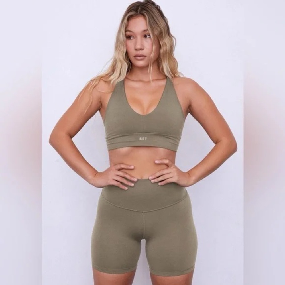 Set Active Luxform Bike Biker Shorts - Sage / XS